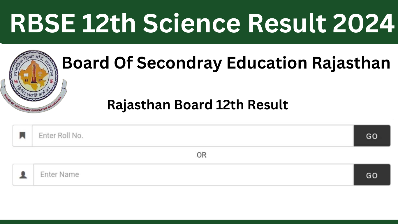 RBSE 12th Science Result 2024
